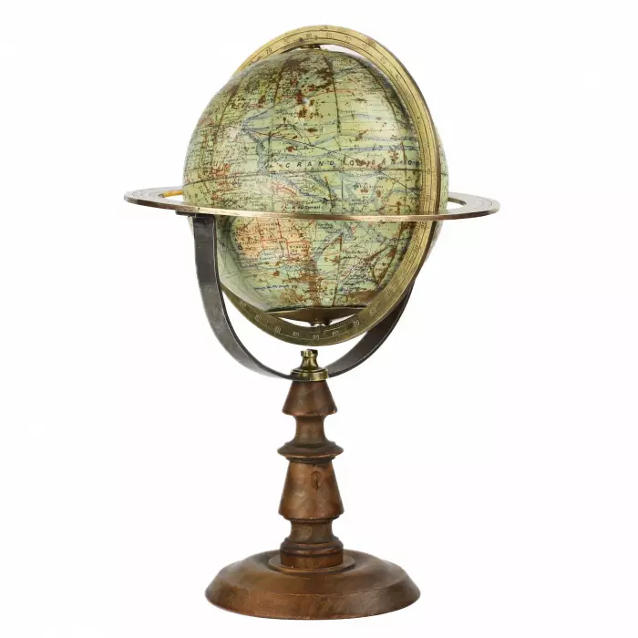 Globe antique. J. Forêt. France. Tour des XIXe-XXe siècles. 