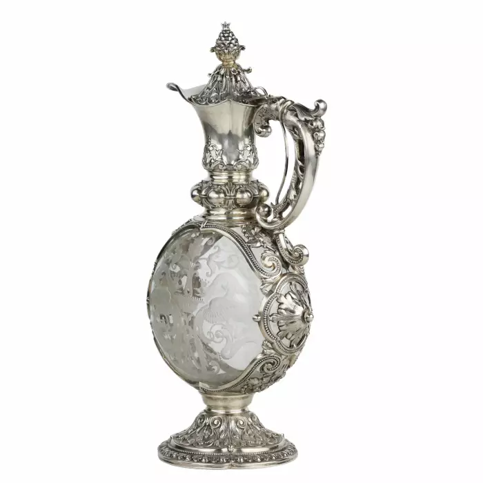WINE EWER IN NEO-RENAISSANCE STYLE GERMANY, SECOND HALF OF THE 19TH CENTURY