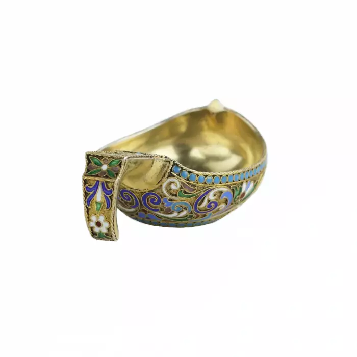 Louche en argent et émail de l`atelier d`Alexandre Lyubavin. Saint-Pétersbourg 1899-1908 