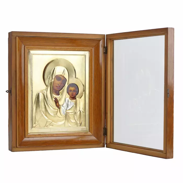 PAIR OF WEDDING ICONS WITH SILVER OKLADS IN THE ART NOUVEAU STYLE. MOSCOW, EARLY 20TH CENTURY