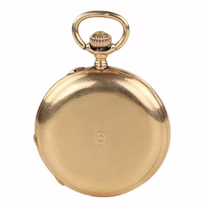 Gold pocket watch with enamel. Pavel Bure company. Russia 1888. 