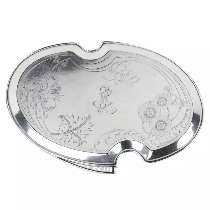 Service en argent russe de style Art Nouveau. 13 artel de Moscou. Début du 20e siècle