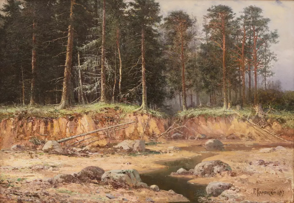 СОСНОВЫЙ ЛЕС. ГАВРИИЛ ПАВЛОВИЧ КАМЕНСКИЙ (1853–1912). 1897 ГОД
