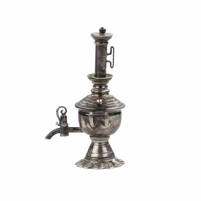 MINIATURE SILVER SAMOVAR. RUSSIA. EARLY 20TH CENTURY
