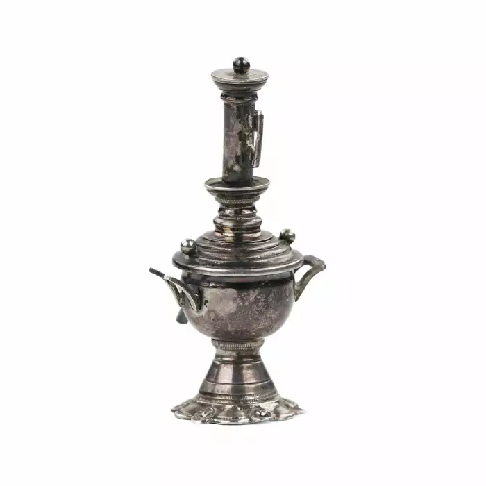 MINIATURE SILVER SAMOVAR. RUSSIA. EARLY 20TH CENTURY