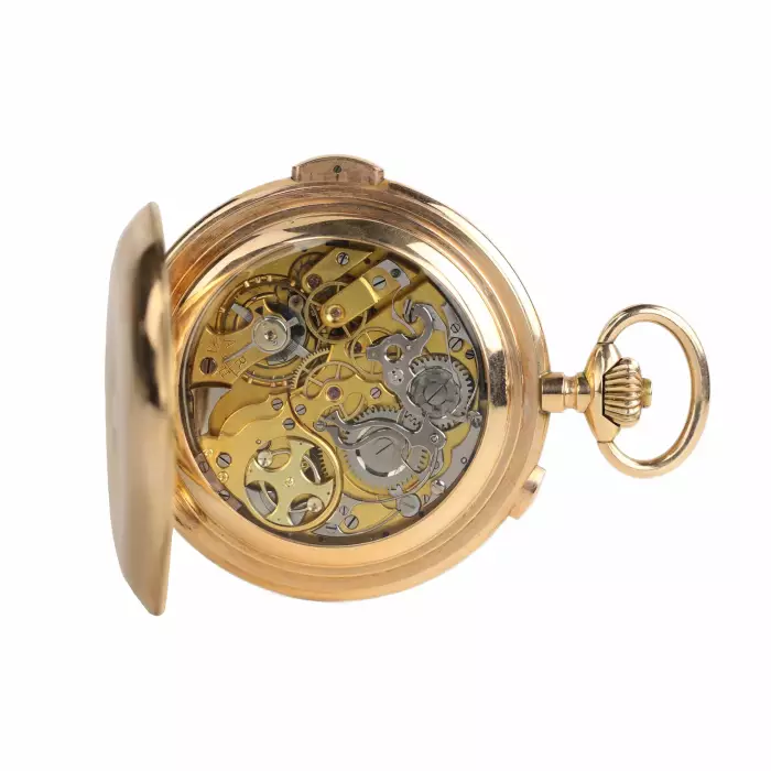 GOLD 14K POCKET WATCH WITH QUARTER REPEATER INVICTA FOR THE RUSSIAN MARKET SWITZERLAND, CIRCA 1900