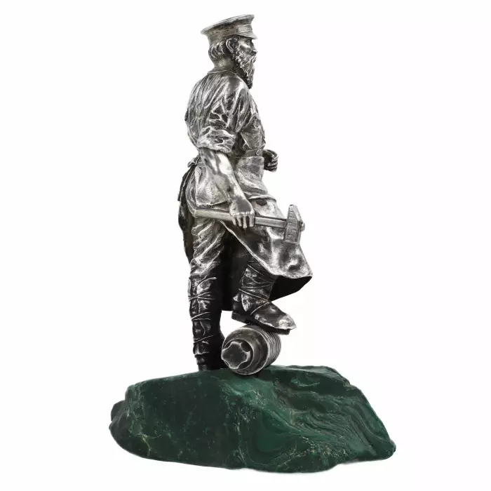 SCULPTURE EN ARGENT «INGÉNIEUR DES MINES». 1ÈRE ARTEL DE MOSCOU, 1908–1917