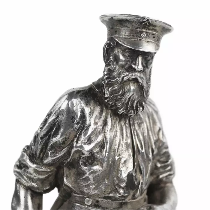 SCULPTURE EN ARGENT «INGÉNIEUR DES MINES». 1ÈRE ARTEL DE MOSCOU, 1908–1917