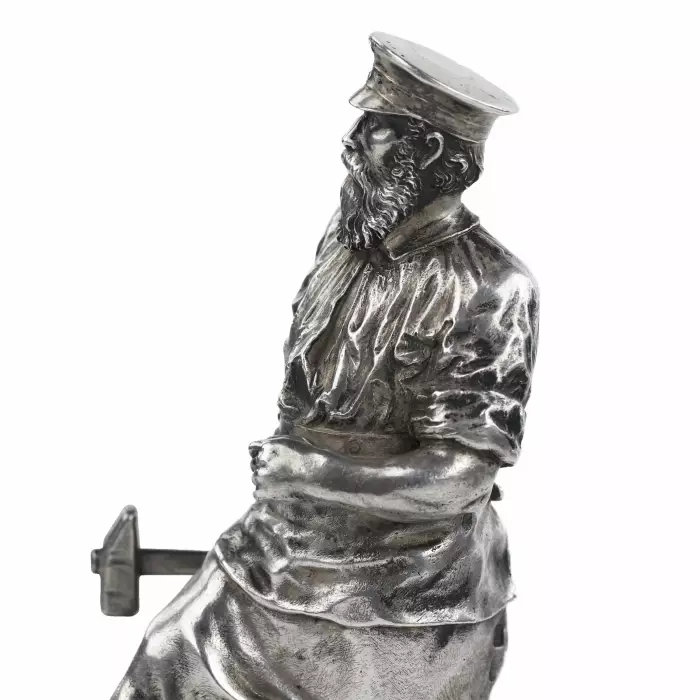 SCULPTURE EN ARGENT «INGÉNIEUR DES MINES». 1ÈRE ARTEL DE MOSCOU, 1908–1917