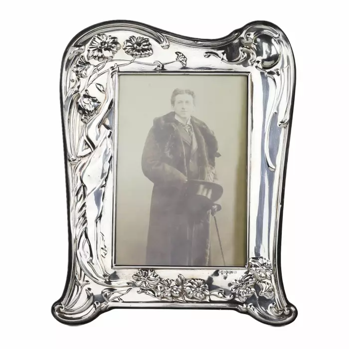 CADRE PHOTO EN ARGENT MASSIF DE STYLE ART NOUVEAU, SHEFFIELD, ROYAUME-UNI