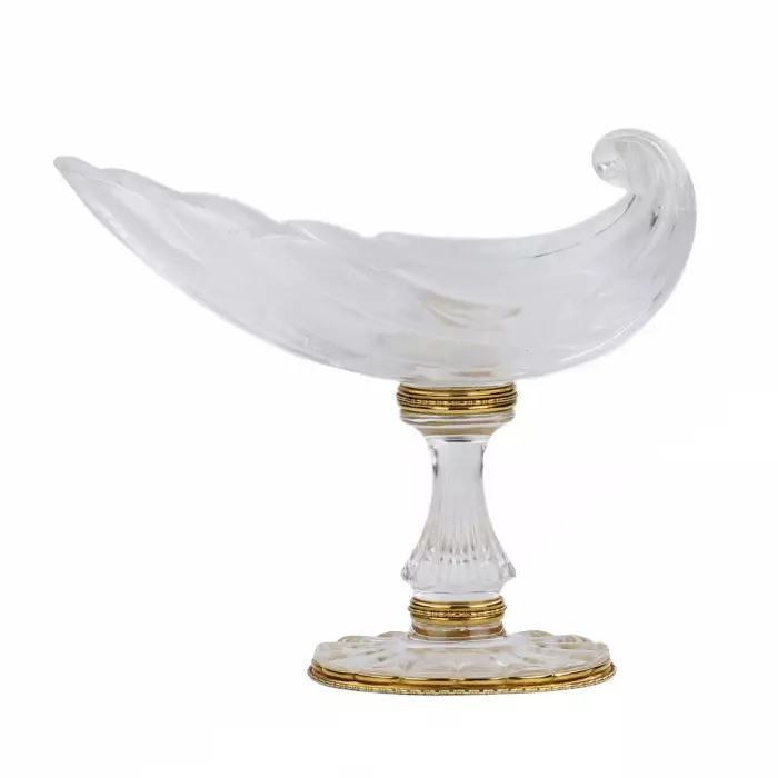 MOUNTAIN CRYSTAL BOWL WITH GOLD MOUNT BY FABERGÉ SAINT PETERSBURG, 1880–1890