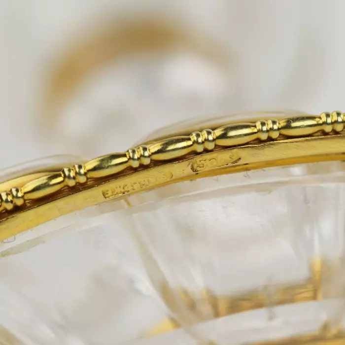MOUNTAIN CRYSTAL BOWL WITH GOLD MOUNT BY FABERGÉ SAINT PETERSBURG, 1880–1890