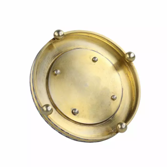 BEURRIER EN ARGENT EN FORME DE PAIN DE FÊTE AVEC SALIÈRE MAISON PAVEL OVCHINNIKOV, MOSCOU, 1896