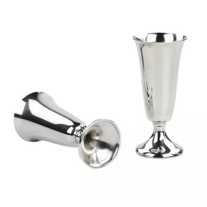 SERVICE EN ARGENT DE 6 VERRINES SUR PLATEAU. GORHAM STERLING. ÉTATS-UNIS, XXe SIÈCLE
