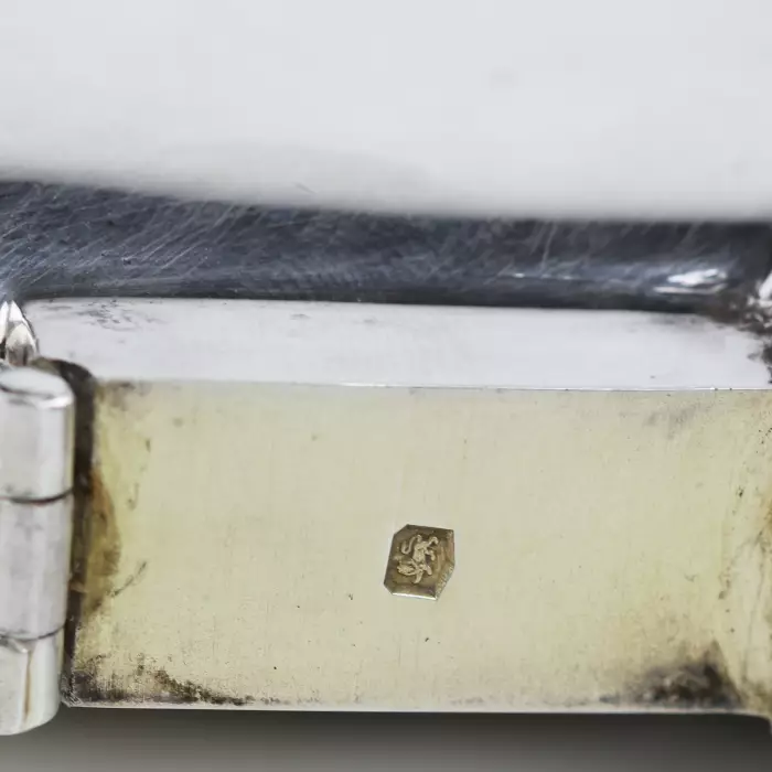 SILVER HIP FLASK. MAPPIN & WEBB. SHEFFIELD, ENGLAND. 1918