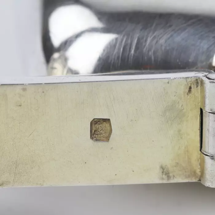 SILVER HIP FLASK. MAPPIN & WEBB. SHEFFIELD, ENGLAND. 1918