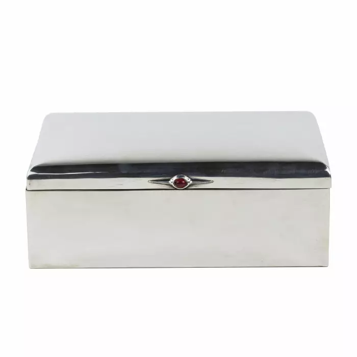BOÎTE À CIGARes EN ARGENT AVEC CABOCHON SUÈDE, XXe SIÈCLE
