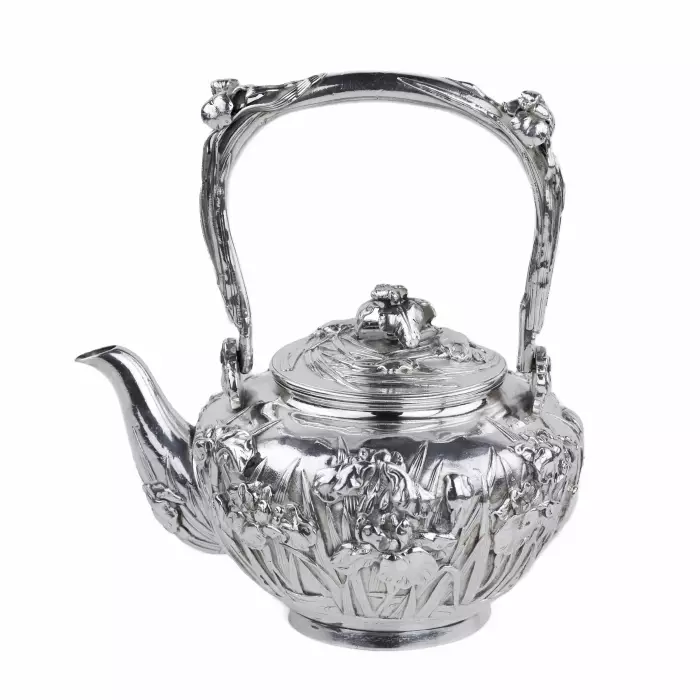 SILVER TEA SET JAPAN, MEIJI PERIOD (1868-1912) 