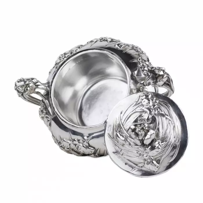 SILVER TEA SET JAPAN, MEIJI PERIOD (1868-1912) 