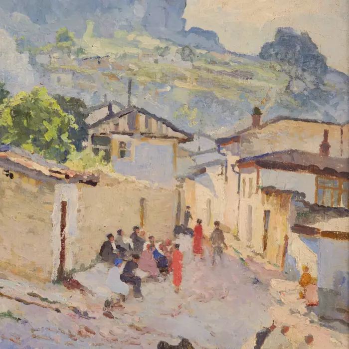ВЛАДИМИР КОНСТАНТИНОВИЧ ЯНОВСКИЙ (1876–1966). КРЫМСКИЙ ПЕЙЗАЖ РОССИЯ, НАЧАЛО ХХ ВЕКА