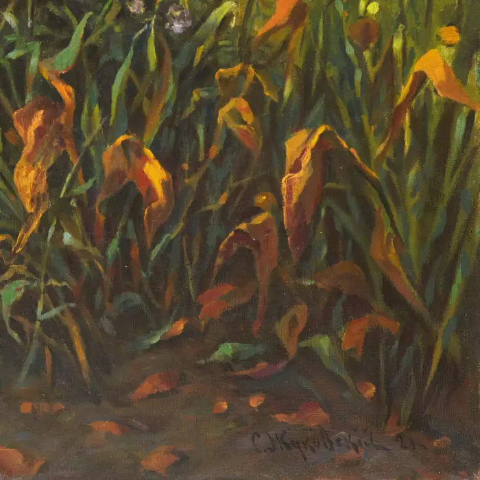 DACHA AVEC JARDIN EN FLEURS STANISLAV ZHOUKOVSKI. 1921