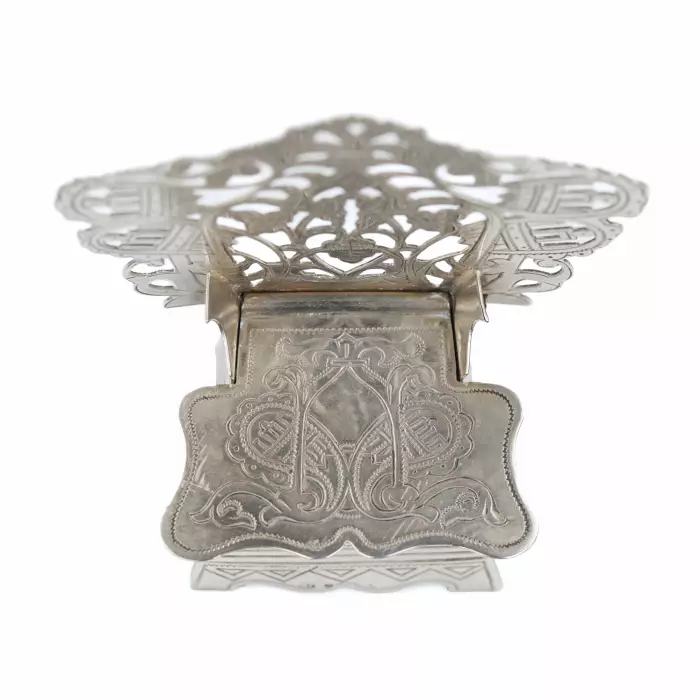 SALIÈRE EN ARGENT EN FORME DE TRÔNE RUSSIE, MOSCOU, 1899–1908