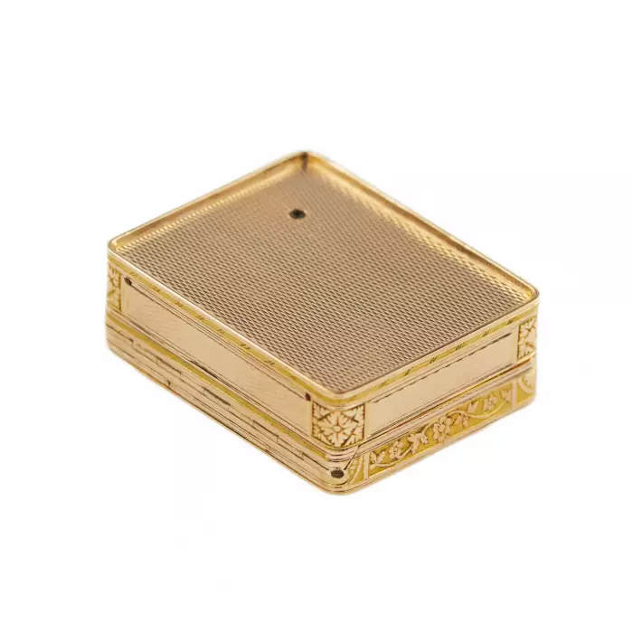 MUSICAL SNUFFBOX WITH MICROMOSAIC PLINY`S DOVES FRANCE, 1819–1838 
