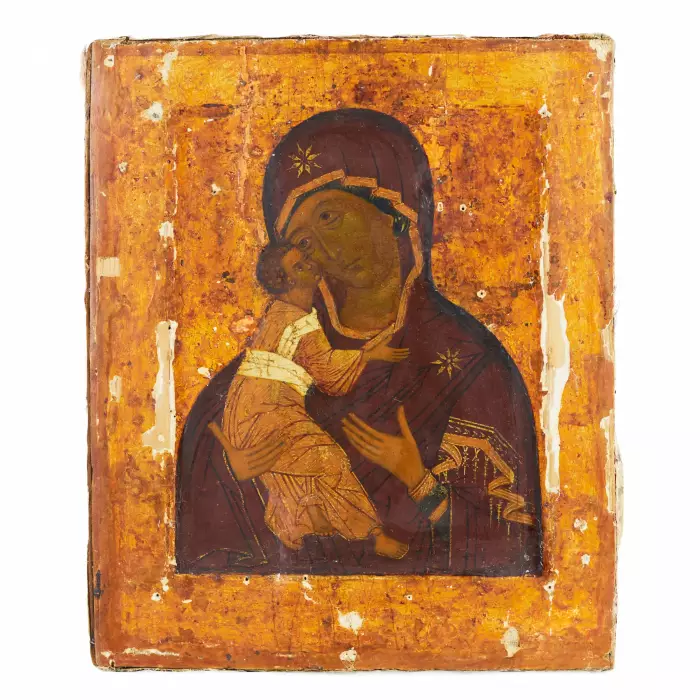 ICÔNE DE LA MÈRE DE DIEU DE L’UMILIATION (UMILENIE) RUSSIE, MOSCOU, XVIe–XVIIe SIÈCLE