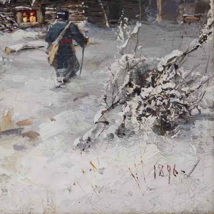  PAYSAGE D’HIVER, JULIUS VON KLEVER (1850–1924)  RUSSIE, 1896
