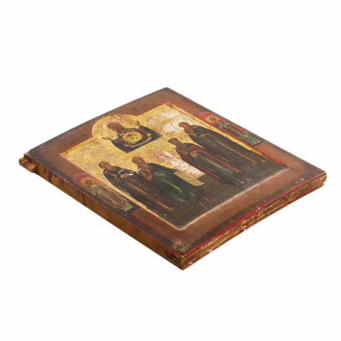 ICON OF THE MOTHER OF GOD “THE SIGN” WITH SELECTED SAINTS RUSSIA, SECOND HALF OF THE 19TH CENTURY