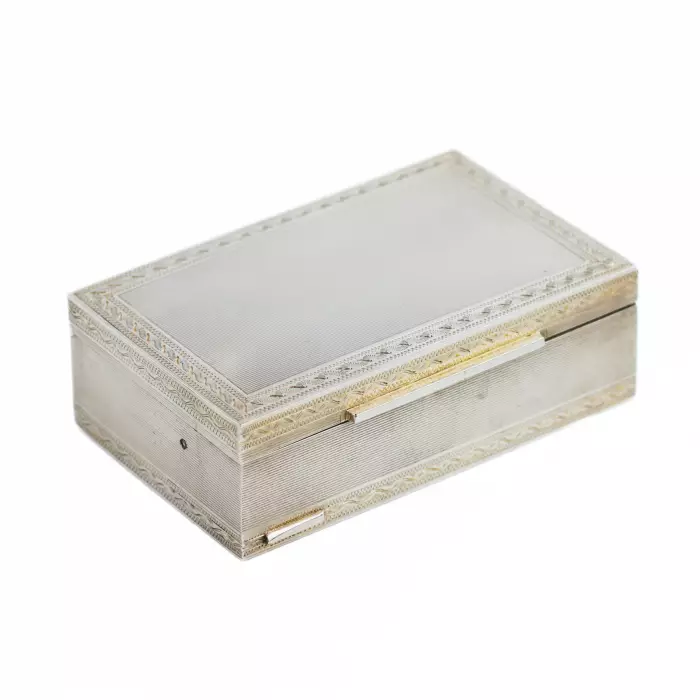 RARE SILVER EROTIC MUSICAL BOX  ITALY, 1930s