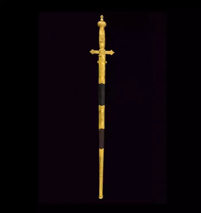 ÉPÉE CÉRÉMONIELLE DE PRÉSENTATION  EMPIRE RUSSE, PREMIÈRE MOITIÉ DU XIXᵉ SIÈCLE