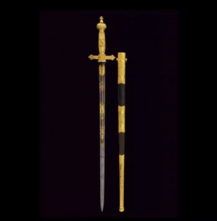 ÉPÉE CÉRÉMONIELLE DE PRÉSENTATION  EMPIRE RUSSE, PREMIÈRE MOITIÉ DU XIXᵉ SIÈCLE