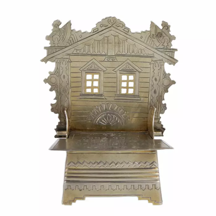 SALIÈRE EN ARGENT « CHAISE », SERGUEÏ IVANOVITCH AGAFONOV MOSCOU, 1890