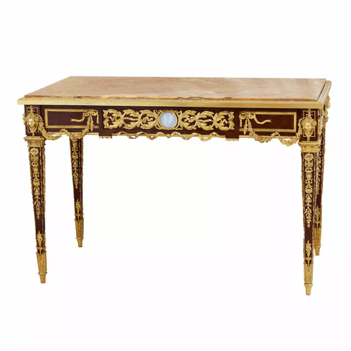 LOUIS XVI STYLE WRITING DESK. MODEL BY JOSEPH-EMMANUEL ZWIENER FRANCE, PARIS, LAST QUARTER OF THE 19TH CENTURY