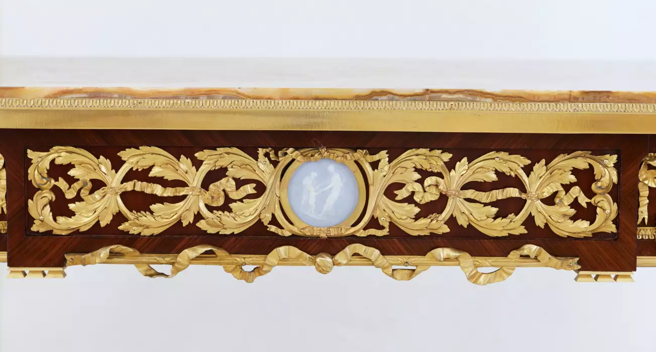 LOUIS XVI STYLE WRITING DESK. MODEL BY JOSEPH-EMMANUEL ZWIENER FRANCE, PARIS, LAST QUARTER OF THE 19TH CENTURY