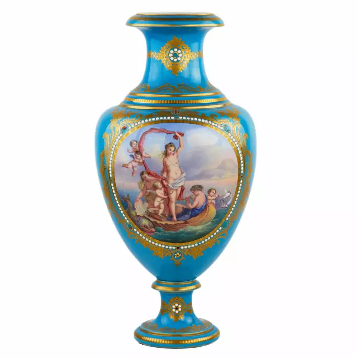 GRANDE VASE EN PORCELAINE « LA NAISSANCE DE VÉNUS » FRANCE, MANUFACTURE NATIONALE DE SÈVRES, SECONDE MOITIÉ DU XIXᵉ SIÈCLE
