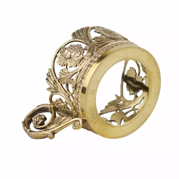 ORTE-VERRE EN ARGENT DORÉ. ODIOT FRANCE, FIN DU XIX - DÉBUT DU XX SIÈCLE
