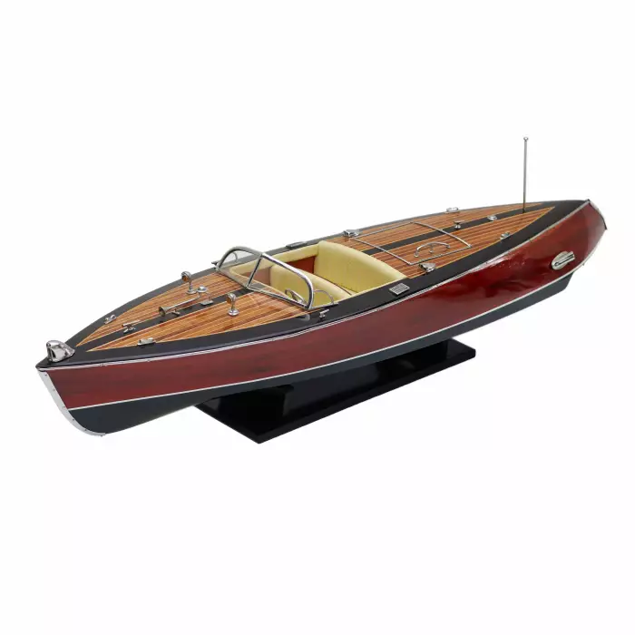 ART DECO STYLE MOTORBOAT MODEL FRANCE, 1930S