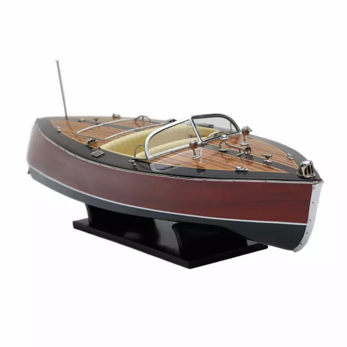 ART DECO STYLE MOTORBOAT MODEL FRANCE, 1930S