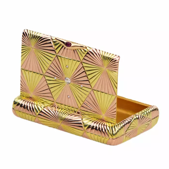 GOLD CIGARETTE CASE, GABRIEL NUKKANEN, FABERGÉ, ST PETERSBURG, LATE 19TH CENTURY