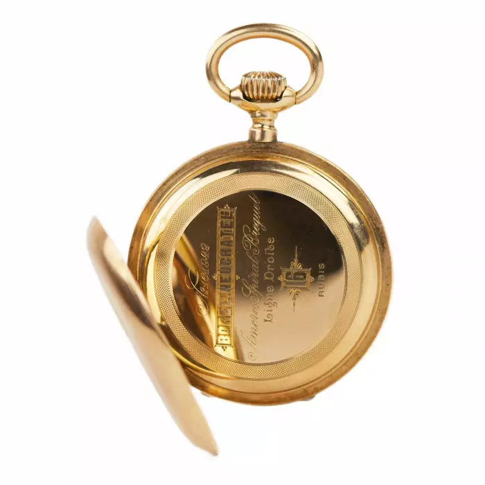 BOREL POCKET WATCH, NEUCHÂTEL, 14K GOLD SWITZERLAND, LATE 19TH – EARLY 20TH CENTURY
