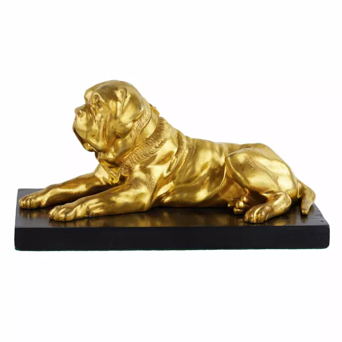 BRONZE SCULPTURE “ENGLISH MASTIFF” EUROPE, LATE 19TH CENTURY
