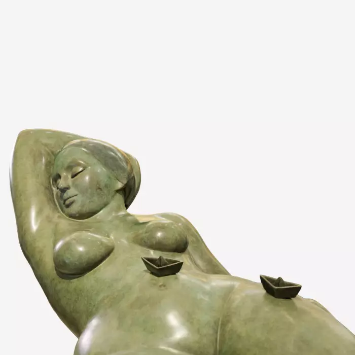 BRONZE SCULPTURE SEASCAPE. ERWIN MEIJER. THE NETHERLANDS. 2006