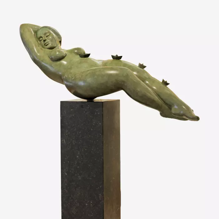BRONZE SCULPTURE SEASCAPE. ERWIN MEIJER. THE NETHERLANDS. 2006