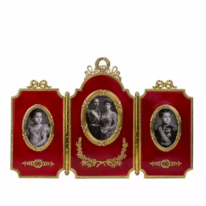 CADRE PHOTO DE STYLE LOUIS XVI. RENATO SALIMBENI  ITALIE, FLORENCE, XXe SIÈCLE