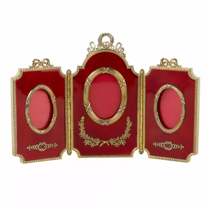 PHOTO FRAME IN LOUIS XVI STYLE. RENATO SALIMBENI  ITALY, FLORENCE, 20TH CENTURY