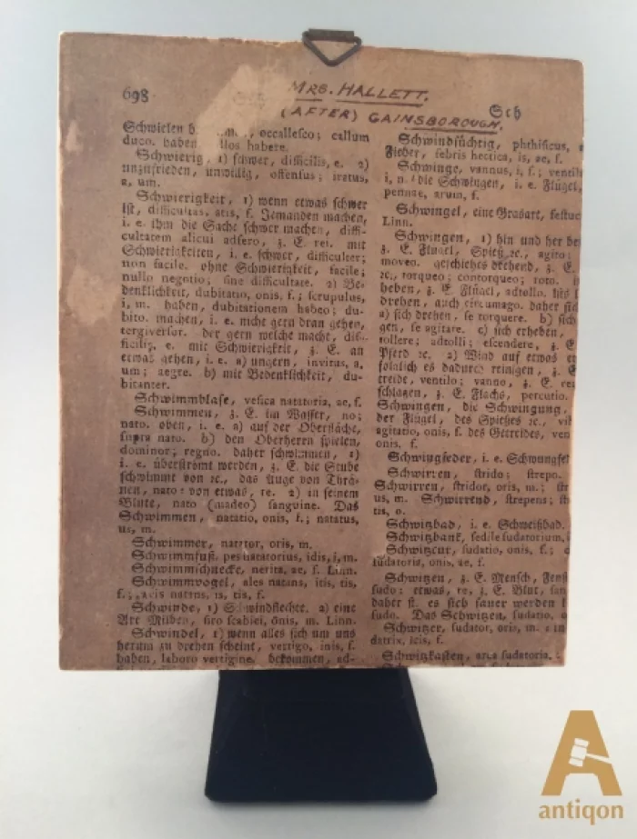 Портретная миниатюра «Мисс Гейнсборо» 