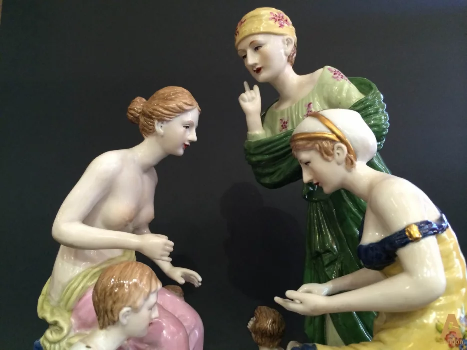 Porcelain group. Meissen