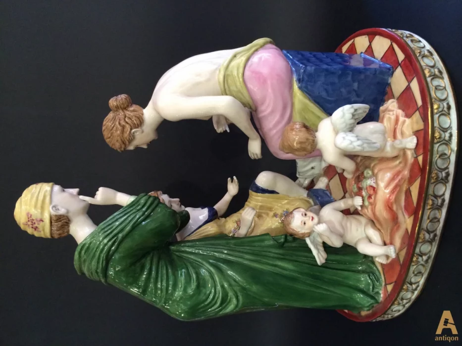 Porcelain group. Meissen